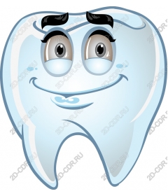 Funny cartoon tooth