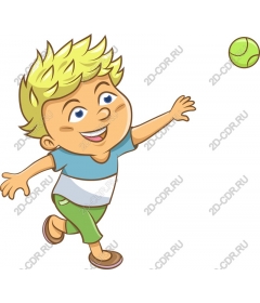 Joyful tennis boy