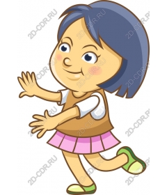  Joyful playful girl