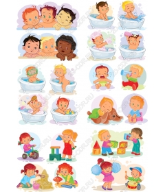 Whimsical Kids Set — bathing and games