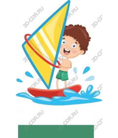 Happy boy-a windsurfer