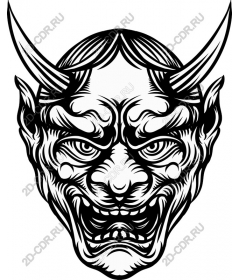 Mask fierce demon