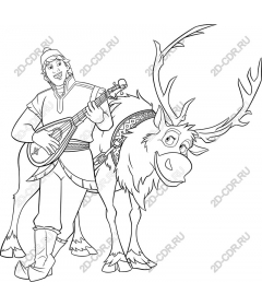 Living character with deer