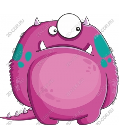  Fancy pink monster