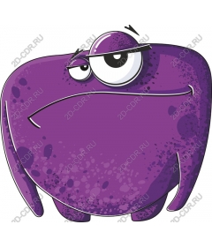  A Playful Purple Character