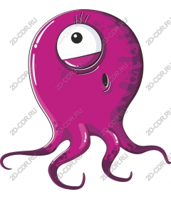  Charming pink octopus