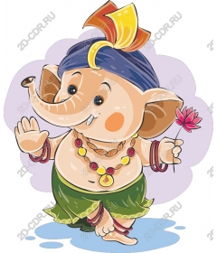  Colourful elephant