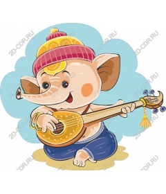  Adorable baby elephant with the tool