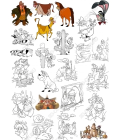 Charming animated set