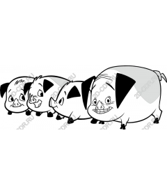  Adorable cartoon pig