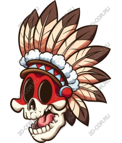  Feathered skull