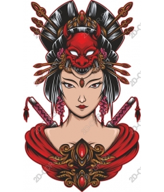  Ferocious Japanese warrior
