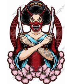  Japanese warrior with a katana