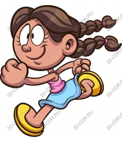  Joyful runner girl