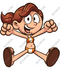  Energetic summer girl