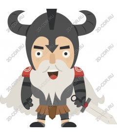  The character of ferocious warrior