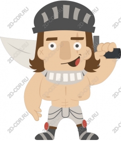  Cartoon warrior