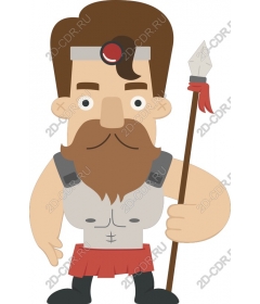  Cartoon warrior