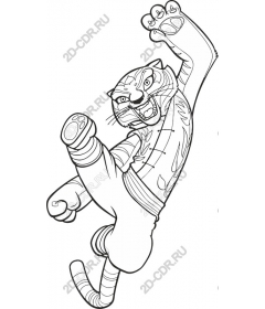  Fierce roaring tiger