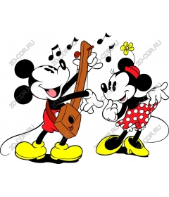Musical Mickey and Minnie mouse