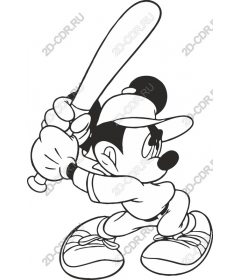 Animated character baseball