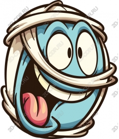 Playful blue character