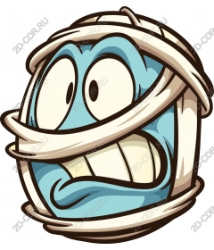 Whimsical blue character