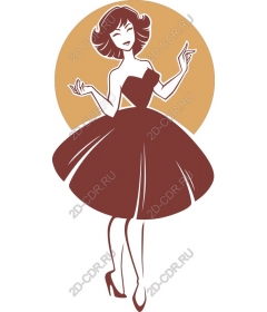 Vintage elegant woman
