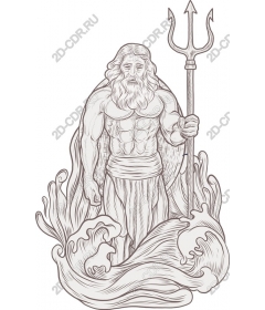 Majestic sea God