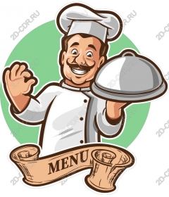 Fun menu from chef