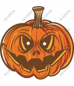 Spooky pumpkin on Halloween