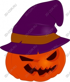 Spooky witch hat, Jack-lantern