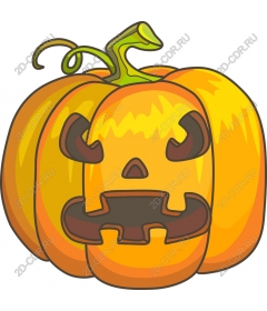 Whimsical pumpkin on Halloween
