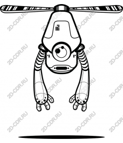Quirky robot drone