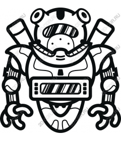  Futuristic robot frog
