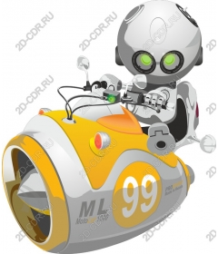  Futuristic robot hovercraft