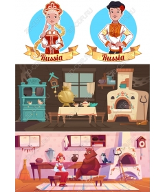 Set " Traditional Russian Culture — - a Clipart set