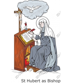St Hubert as a Bishop