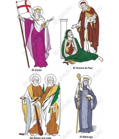 The Saints Set - Set Of Cliparts