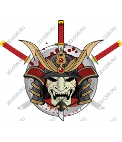  A ferocious samurai helmet