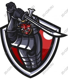  Logo of a fierce warrior