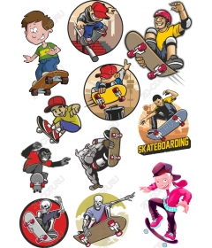 Set for skateboarding