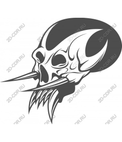  Menacing skull