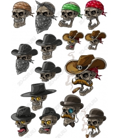 Set "Skull cowboy"