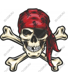 Pirate skull and crossbones