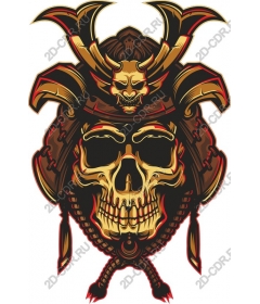  Work with a skull samurai