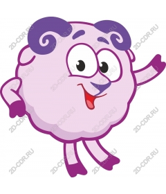Playful furry cartoon character