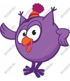  Charming purple bird