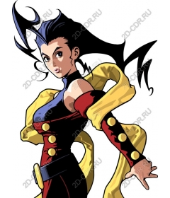 Dynamic anime character