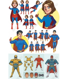 Set of superheroes